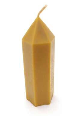 Beeswax candle hexagonal pencil 4.5 x 4.5 x 14 cm