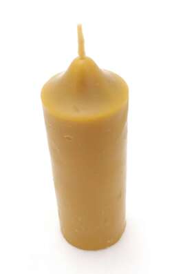 Beeswax candle high cylinder cone 4 x 10 cm