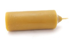 Beeswax candle high cylinder cone 4 x 10 cm