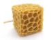 Beeswax candle cube cheese 4.5 x 4.5 cm