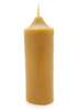 Beeswax candle high cylinder cone 4 x 10 cm