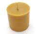 Beeswax candle, thick low cylinder 5.5 x 5.5 cm.