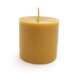 Beeswax candle, thick low cylinder 5.5 x 5.5 cm.