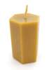 Beeswax hexagonal candle large 5.5 x 5.5 x 8 cm