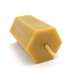 Beeswax hexagonal candle large 5.5 x 5.5 x 8 cm