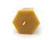 Beeswax hexagonal candle large 5.5 x 5.5 x 8 cm