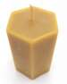 Beeswax hexagonal candle large 5.5 x 5.5 x 8 cm