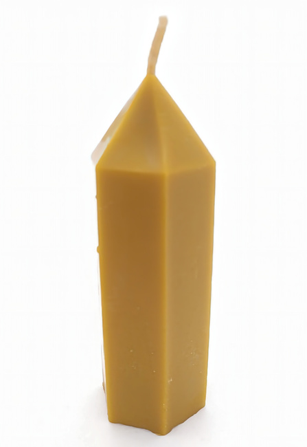 Beeswax candle hexagonal pencil 4.5 x 4.5 x 14 cm