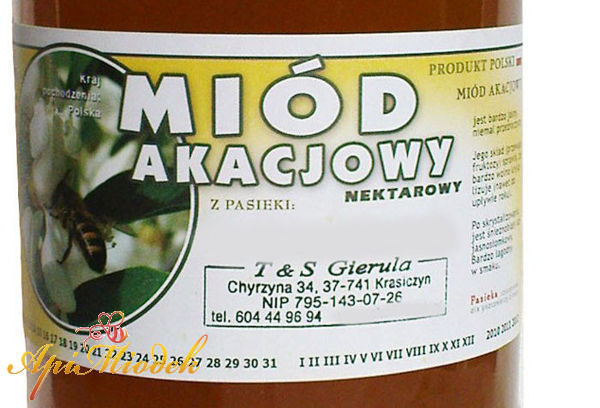 Miód Akacjowy 1,2 kg PREMIUM