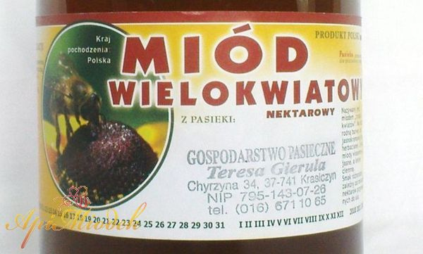 Miód Wielokwiatowy Wiadro 12 kg