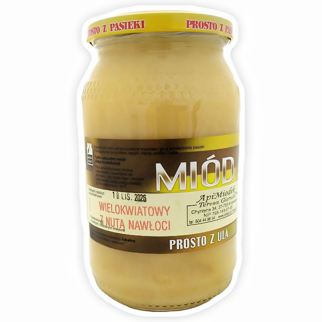 Miód Wielokwiatowy  z nutą Nawłoci 1,2 kg PREMIUM