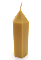 Beeswax candle hexagonal pencil 4.5 x 4.5 x 14 cm