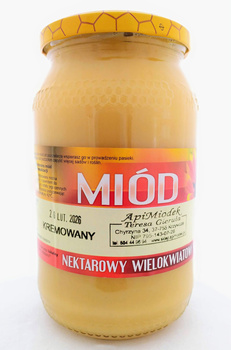 Miód Wielokwiatowy 1,2 kg PREMIUM  KREMOWANY