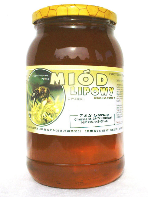 Miód Lipowy 1,2 kg  PREMIUM